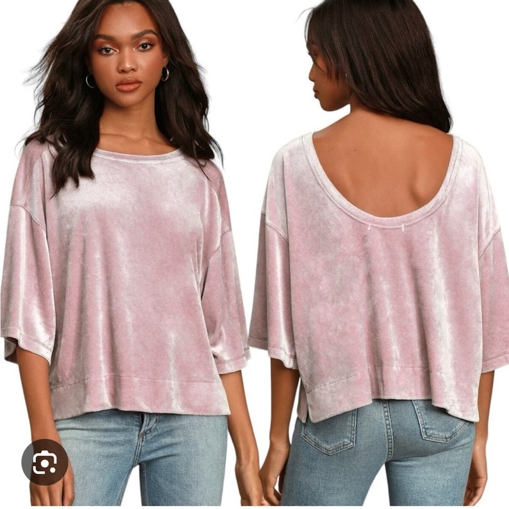 Free People Velvet Top size S. Never worn, no tags.